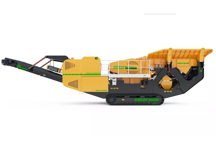 凱瑞特油電兩用型履帶移動鄂式破碎站閃亮登場